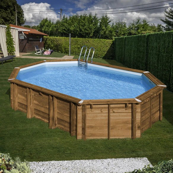 GRE Echtholzpool »AVOCADO«, Braun, BxHxL: 456 X 131 X 656 Cm 1 GRE Echtholzpool »AVOCADO«, Braun, BxHxL: 456 X 131 X 656 Cm