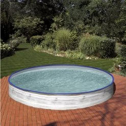 GRE Rundpool, Weiß, ØxH: 300 X 120 Cm