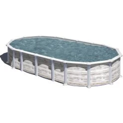 GRE Ovalpool »NORDIC«, Weiß, BxHxL: 375 X 132 X 610 Cm