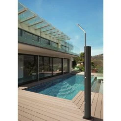 GRE Solardusche, Aluminium, Verstellbarer Duschkopf