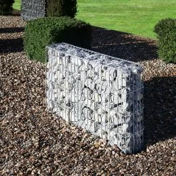 Wilk Gabionenzaun, HxLxT: 80 X 120 X 25 Cm, Stahl, Metallfarben