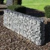 Wilk Gabionenzaun, HxLxT: 80 X 200 X 25 Cm, Stahl, Metallfarben