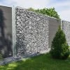 Wilk Gabionenzaun, HxLxT: 200 X 200 X 25 Cm, Stahl, Metallfarben