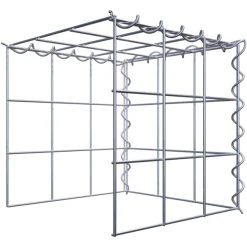 Gabiona Gabione, Silbergrau, Maschenweite 10 Cm X 10 Cm, Spirale