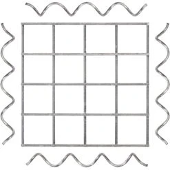 Gabiona Säulenabdeckung, Galvanisch Verzinkter Stahl