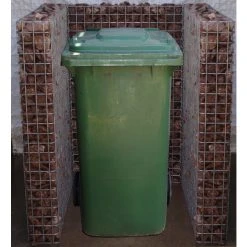 Gabiona Gabionen-Mülltonnenverkleidung, Galvanisch Verzinkter Stahl