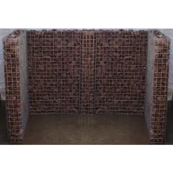 Gabiona Gabionen-Mülltonnenverkleidung, Galvanisch Verzinkter Stahl