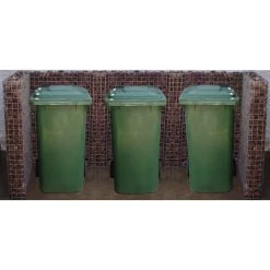 Gabiona Gabionen-Mülltonnenverkleidung, Galvanisch Verzinkter Stahl