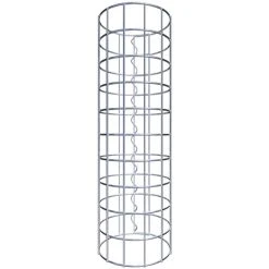 Gabiona Gabionensäule, Silbergrau, Maschenweite 5 Cm X 5 Cm