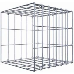 Gabiona Gabione, Silbergrau, Maschenweite 5 Cm X 10 Cm, C-Ring