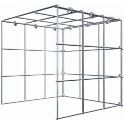 Gabiona Gabione, Silbergrau, Maschenweite 10 Cm X 10 Cm, C-Ring