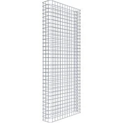 Gabiona Gabionenzaun, Silbergrau, Maschenweite 5 Cm X 5 Cm