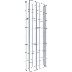 Gabiona Gabionenzaun, Silbergrau, Maschenweite 5 Cm X 20 Cm