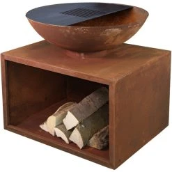 Buschbeck Planchagrill »Rubigo«, Höhe: 70 Cm, Rostfarben