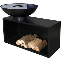 Buschbeck Planchagrill »Giant«, Höhe: 86 Cm, Schwarz