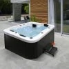 Home Deluxe Whirlpool »White Marble«, Höhe: 85 Cm, Schwarz, 2 Sitzplätze, Ohne Abdeckung