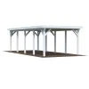 PALMAKO Einzelcarport »Karl«, Außenmaß BxT: 360 X 762 Cm, Weiß