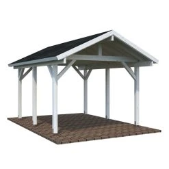 PALMAKO Carport »Robert«, Außenmaß BxT: 510 X 359 Cm, Weiß