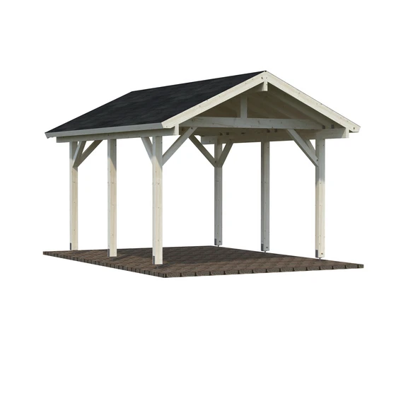 PALMAKO Einzelcarport »Robert«, Außenmaß BxT: 359 X 510 Cm, Natur 1 PALMAKO Einzelcarport »Robert«, Außenmaß BxT: 359 X 510 Cm, Natur