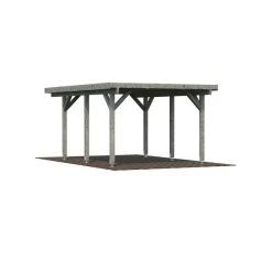 PALMAKO Einzelcarport »Karl«, Außenmaß BxT: 360 X 512 Cm, Braun