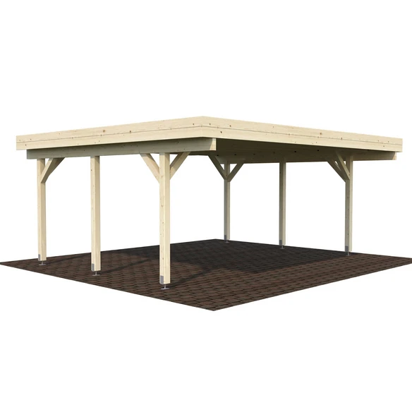 PALMAKO Doppelcarport »Karl«, Außenmaß BxT: 600 X 512 Cm, Natur 1 PALMAKO Doppelcarport »Karl«, Außenmaß BxT: 600 X 512 Cm, Natur