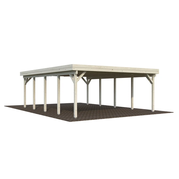 PALMAKO Doppelcarport »Karl«, Außenmaß BxT: 600 X 762 Cm, Natur 1 PALMAKO Doppelcarport »Karl«, Außenmaß BxT: 600 X 762 Cm, Natur