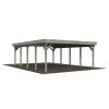 PALMAKO Doppelcarport »Karl«, Außenmaß BxT: 600 X 762 Cm, Grau