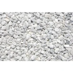 Scherf Marmorzierkiesel, Carrara-weiß, Marmor, PE-Sack