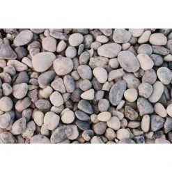 Scherf Flusskiesel, Grau/beige, Marmor, Big-Bag