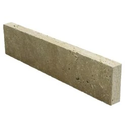 WOHNRAUSCH Randstein »Sunniva«, Rasenkante, LxBxH: 100 X 7,5 X 20 Cm, Travertin, Braun/orange