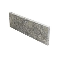 WOHNRAUSCH Randstein »Mudra Grey«, Rasenkante, LxBxH: 61 X 3 X 20 Cm, Travertin, Grau/beige