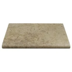 WOHNRAUSCH Beckenrandsteine »Sunniva«, LxBxH: 61 X 40,6 X 3 Cm, Travertin, Braun/orange, Gefast