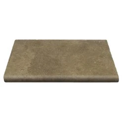 WOHNRAUSCH Beckenrandsteine »Keona Brown«, LxBxH: 61 X 40,6 X 3 Cm, Travertin, Braun/beige, Gefast