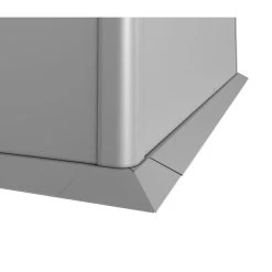 Biohort Mähkante, Feuerverzinkt/Polyamid-einbrennlackiertes Stahlblech, Silber-metallic