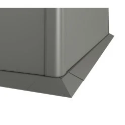 Biohort Mähkante, Feuerverzinkt/Polyamid-einbrennlackiertes Stahlblech, Quarzgrau-metallic