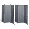 Grasekamp Paravent, Stahl|polyester, Sichtschutz