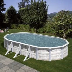 GRE Ovalpool »NORDIC«, Weiß, BxHxL: 375 X 120 X 730 Cm