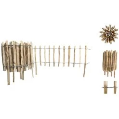 Floranica Rollzaun, Haselnussholz, HxL: 50 X 500 Cm