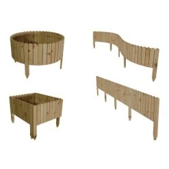 Floranica Beeteinfassung »Rollborder«, Kiefernholz, HxL: 30 X 203 Cm