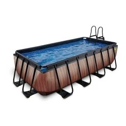 EXIT TOYS Pool »Wood Pools«, Breite: 250 Cm, 7020 L, Braun