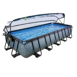 EXIT TOYS Pool »Stone Pools«, Breite: 320 Cm, 12600 L, Grau