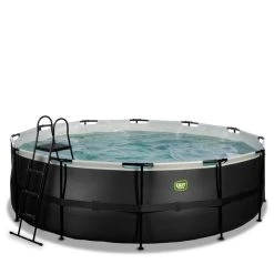 EXIT TOYS Pool »Black Leather Pools«, Ø: 450 Cm, 15233 L, Schwarz