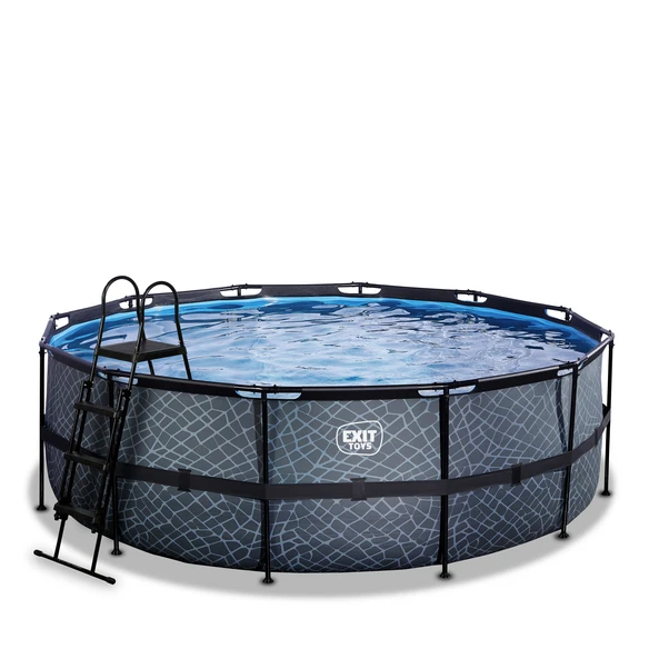 EXIT TOYS Pool »Stone Pools«, Ø: 427 Cm, 14758 L, Grau 1 EXIT TOYS Pool »Stone Pools«, Ø: 427 Cm, 14758 L, Grau