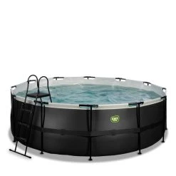 EXIT TOYS Pool »Black Leather Pools«, Ø: 427 Cm, 14758 L, Schwarz