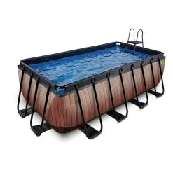 EXIT TOYS Pool »Wood Pools«, Breite: 253 Cm, 8870 L, Braun