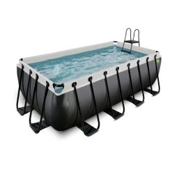 EXIT TOYS Pool »Black Leather Pools«, Breite: 253 Cm, 8870 L, Schwarz