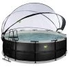 EXIT TOYS Pool »Black Leather Pools«, Ø: 470 Cm, 15233 L, Schwarz