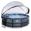 EXIT TOYS Pool »Stone Pools«, Ø: 447 Cm, 14758 L, Grau