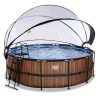 EXIT TOYS Pool »Wood Pools«, Ø: 447 Cm, 14758 L, Braun