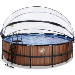 EXIT TOYS Pool »Wood Pools«, Ø: 508 Cm, 19330 L, Braun